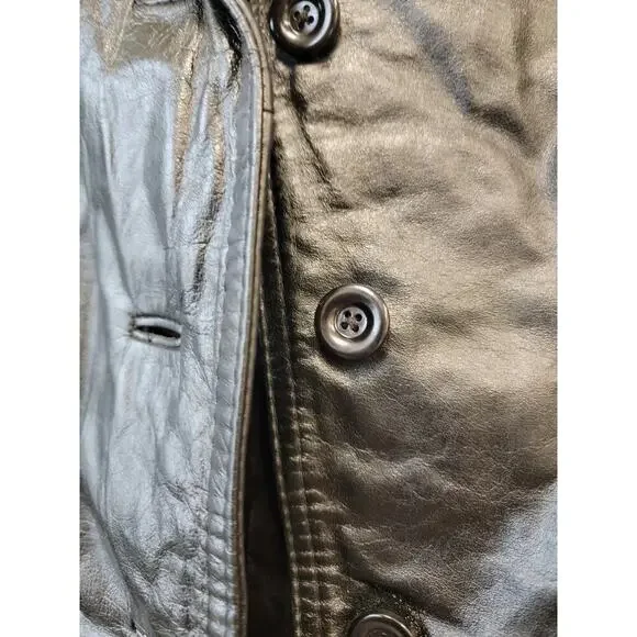 The Tannery by Montgomery Ward Black Leather Jacket - Picture 6 of 10